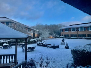 Exterior in snow